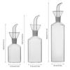 Glass Cruet Pourer 150/200/450ml Vinegar Bottle Non-drip Condiment Container  Seasoning