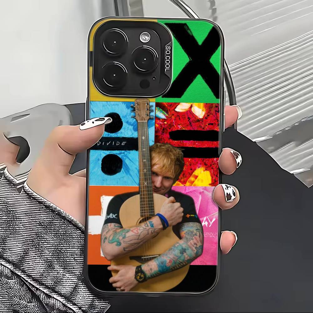 Ed Sheeran Hot Singer Phone Case For iPhone 17,16,15,14,13,12,11 Plus,Pro Max,XS,Colorful Silver Black Cover