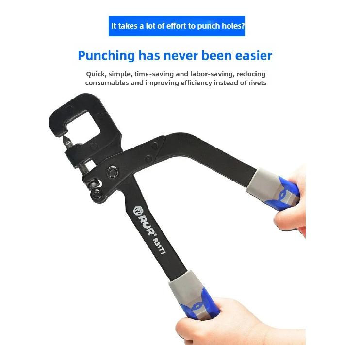 12inch Metal Stud Crimper Aluminum Alloy Punching Pliers Plaster Drywall Tools For Fastening Metal Double Handed Keel Pliers