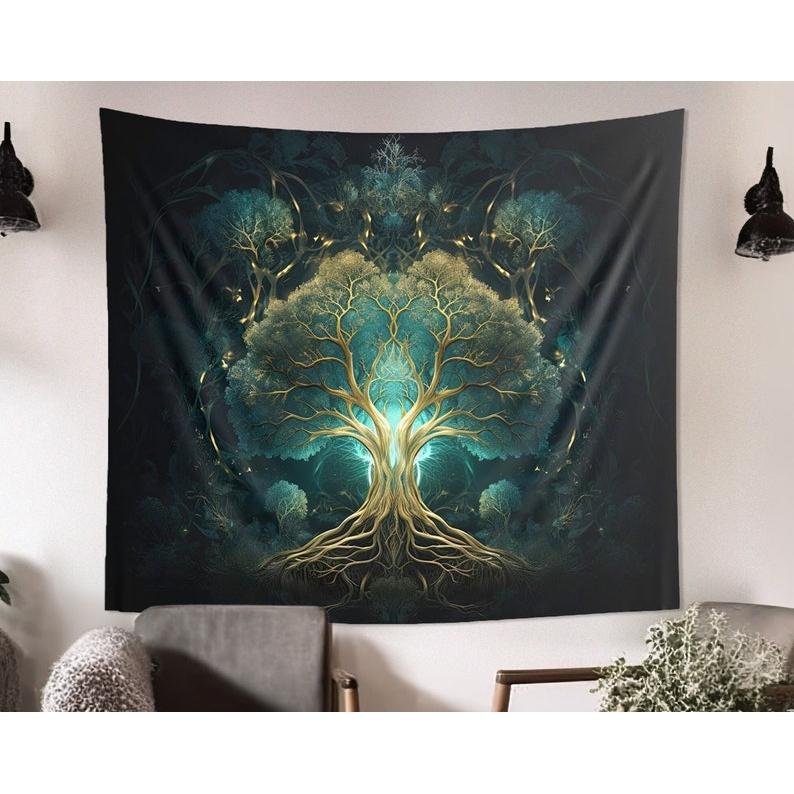 Tree of Life tapestry 75x100
