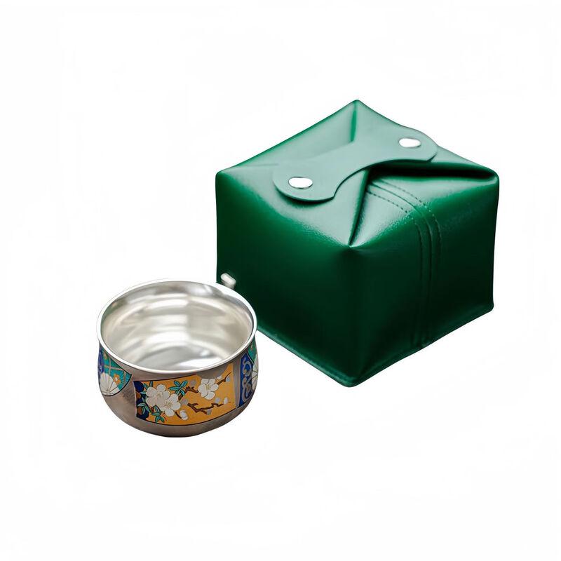 Chaxun Gilded Silver Ceramic Master Teacup - Gift Box Set