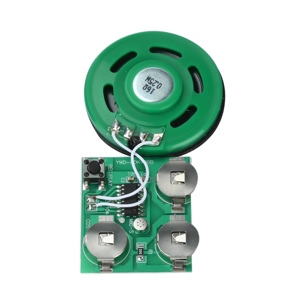 

60s Voice Recording Playback Module AG10 Battery Button-Activated Playback For Greeting Cards Refrigerator Magnets DIY Projects