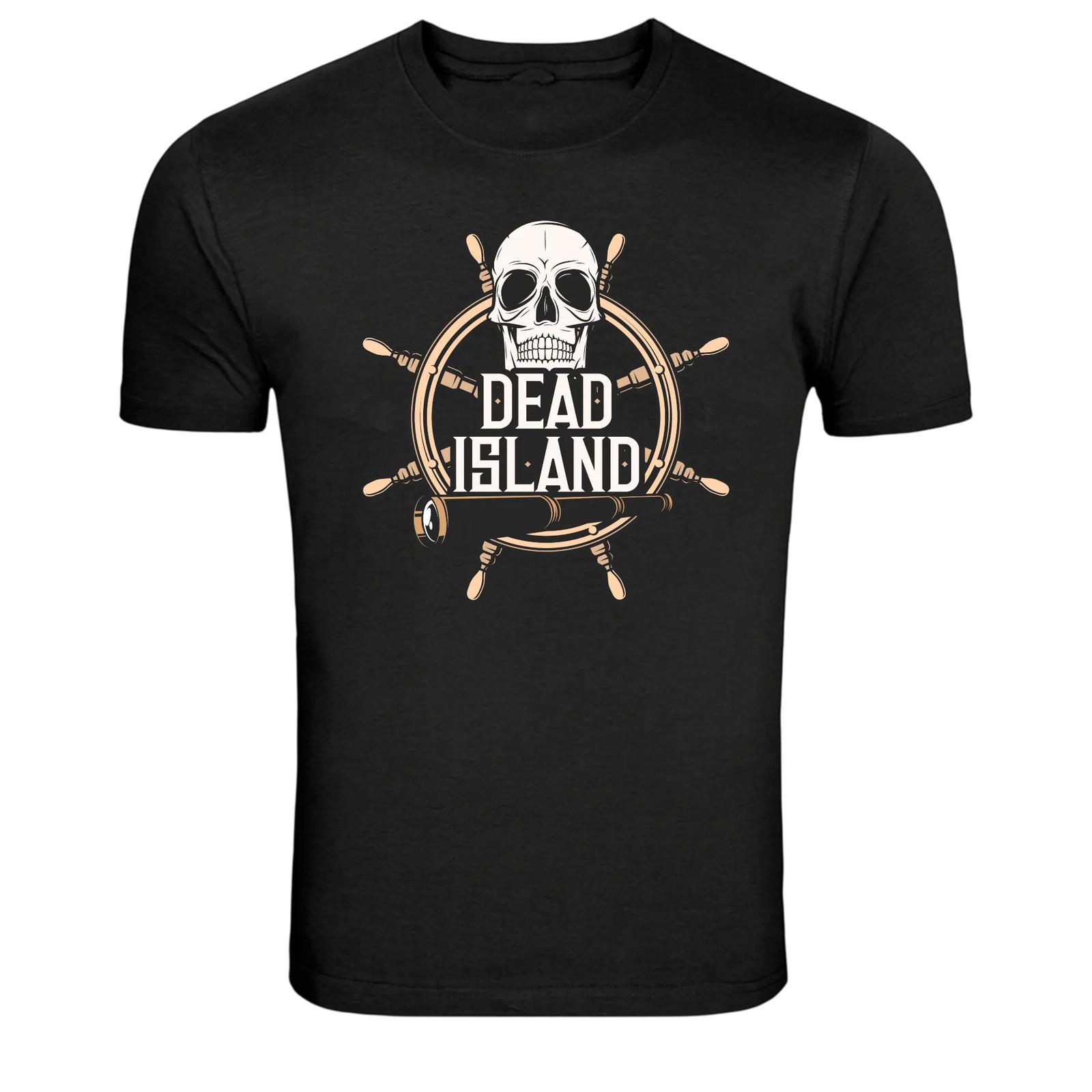 Футболка с графическим принтом Dead Island Pirate Skull Ship Wheel XXXXL