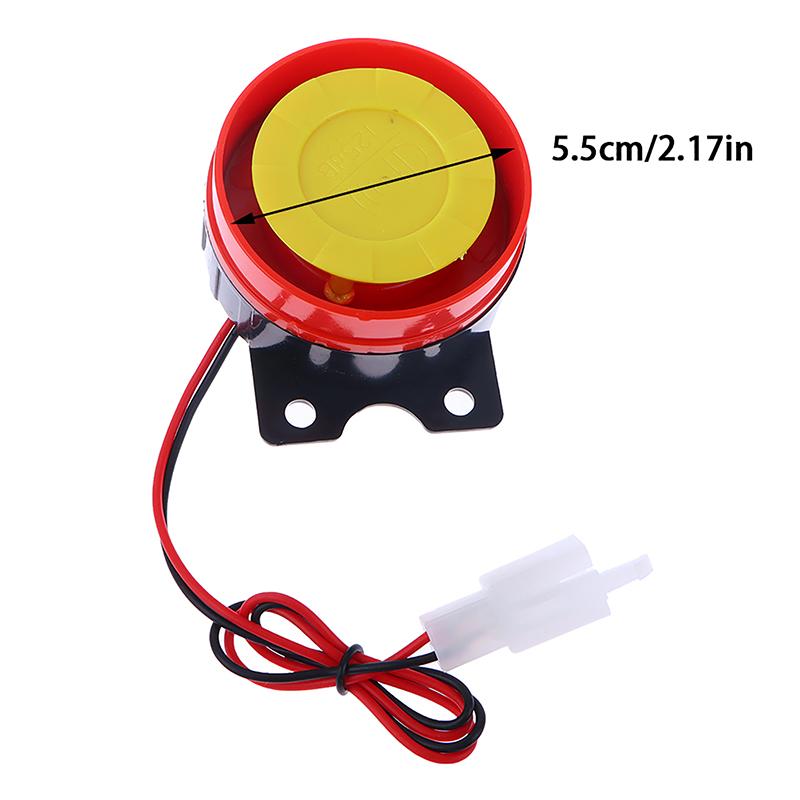 Trwały klakson samochodowy, syrena alarmowa, uniwersalny 12 V, klakson samochodowy, mały, elektryczny, alarmowy, części wnętrza samochodu