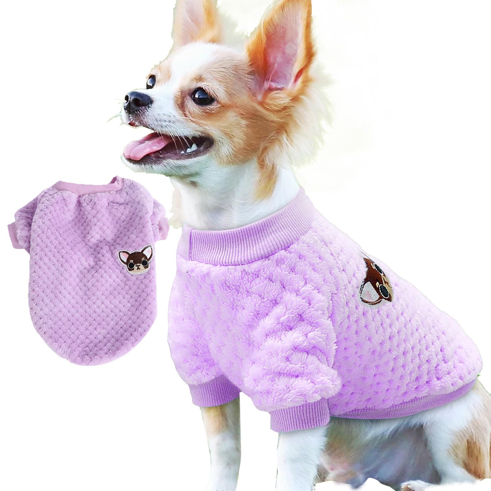 

Cartoon Pet Clothes Dog Warm Transfiguration Winter XL фіолетовий