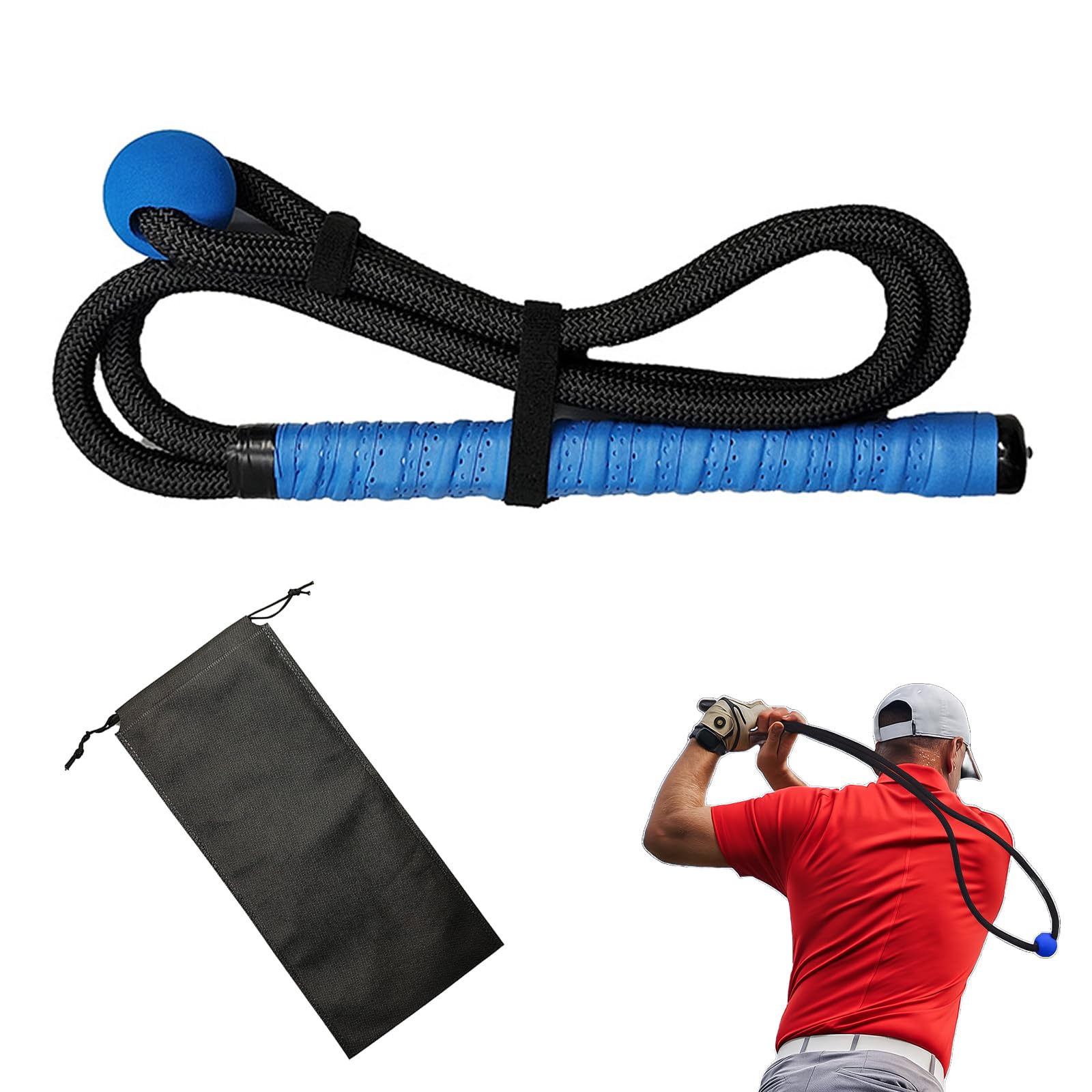 Percy s Caravan Swing Rope, Golf Rope, Golf Swing Practice Rope, Swing Trainer, Golf Training Aid, Practice Swing, Flexibility, Strengthening, Distanc