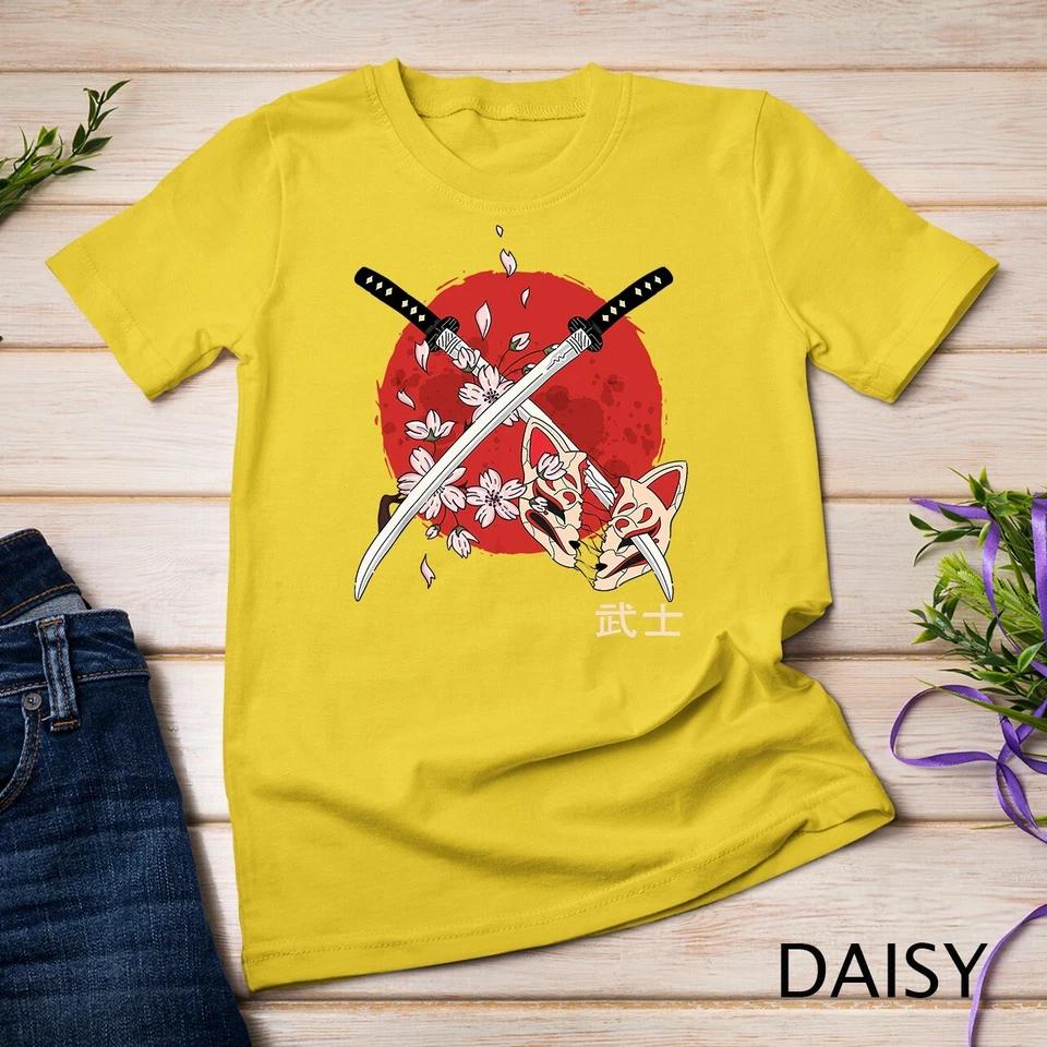 Ancient Japanese Cherry Blossom Samurai Katana Sword T-Shirt Unisex T-shirt 3 4XL