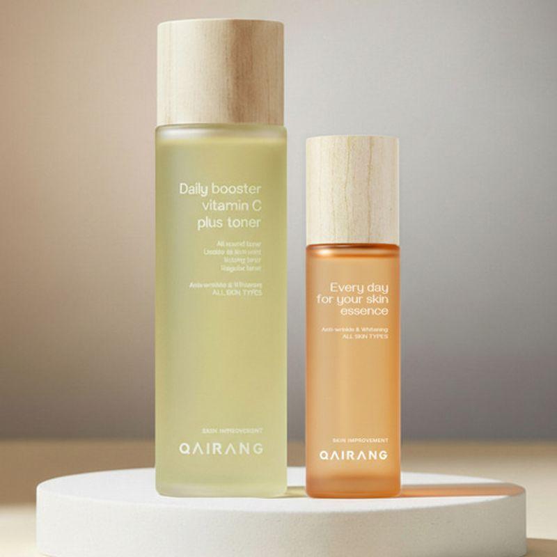 QAIRANG 2-piece set (Vitamin C toner 130ml + anti-aging essence 50ml) single type