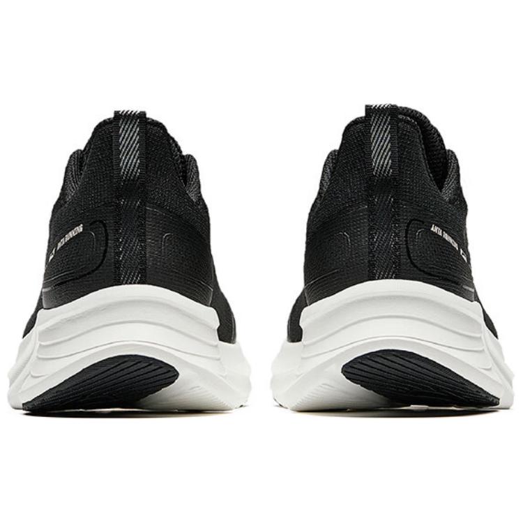 Anta Comfortable Fashionable Breathable Rebound Lightweight Low-Top Casual Running Shoes Women sneaker Black White 122525523-5