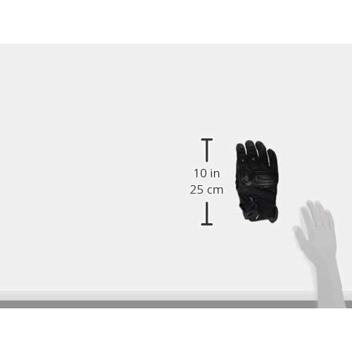 RS TAICHI Motorcycle All Season Leather Touch Panel Compatible Built-in Protector Raptor Leather Gloves RST441 BLACK M