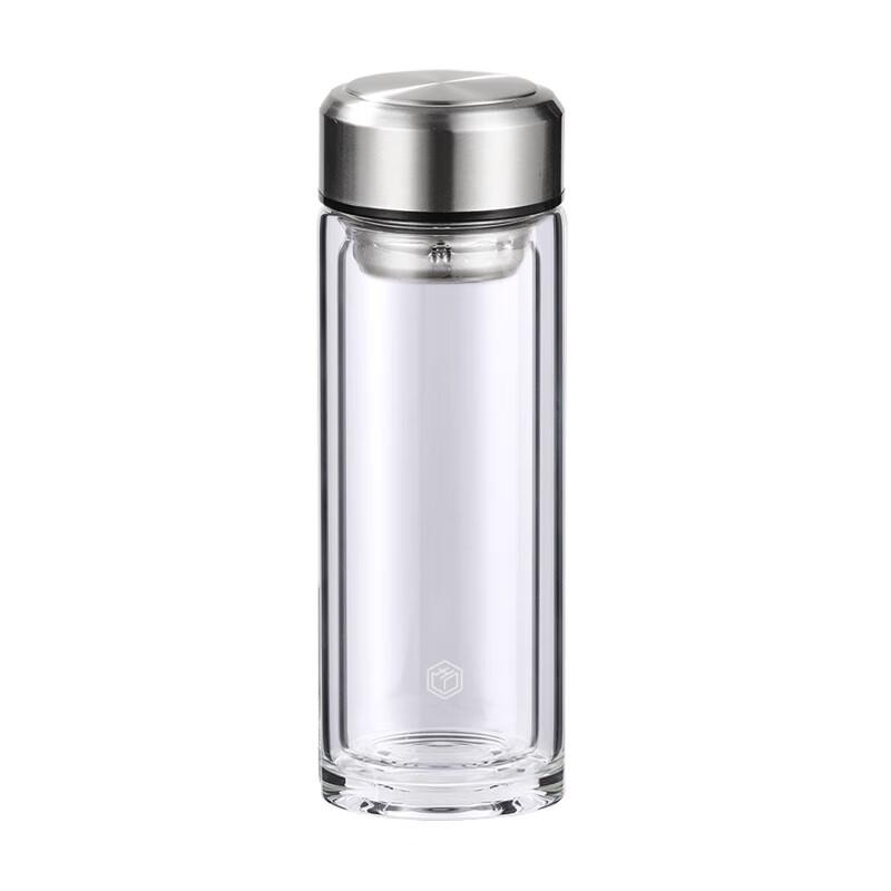 Jingdong Zhizao 360ml Double-Layer High Borosilicate Glass Tea Cup