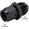 6AN Female Swivel To 8AN Male Flare Expander Fitting Adapter Aluminum Black