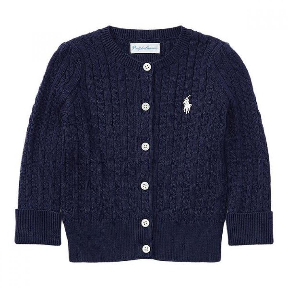 Ralph Lauren Baby Girls Mini Cable Cotton Cardigan Cwposwef6820040410 12M