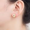 Nidin Modische Glücksbringer-Ohrstecker mit bösem Blick, funkelnden Zirkonia-Kristallen, für Damen, Persönliches Design, Ohrschmuck, Geschenke