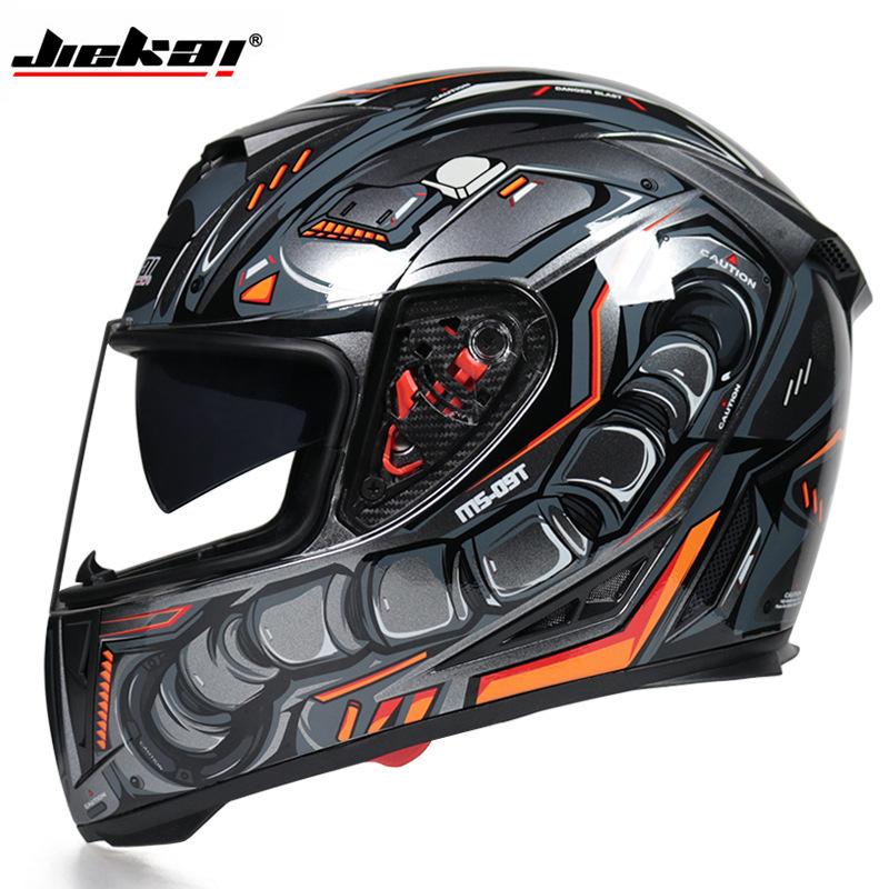 Electric Vehicle Bicycle Helmet Men's and Women's Full Helmet Full Cover Type Personalized Four-season Double Lens Warm Anti-fog Cap