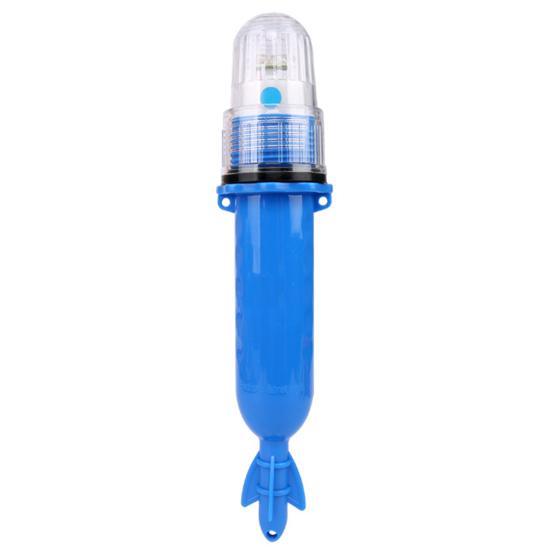 Lampe de Pêche LED Clignotante à Contrôle Automatique de la Lumière Résistante à l'Usure Bouée Lumière pour Filet de Pêche pour la Pêche à la Ligne