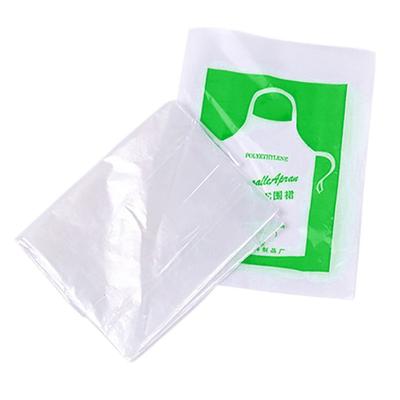 Disposable Transparent Plastic Aprons Oil Proof Cooking Apron 50Pcs