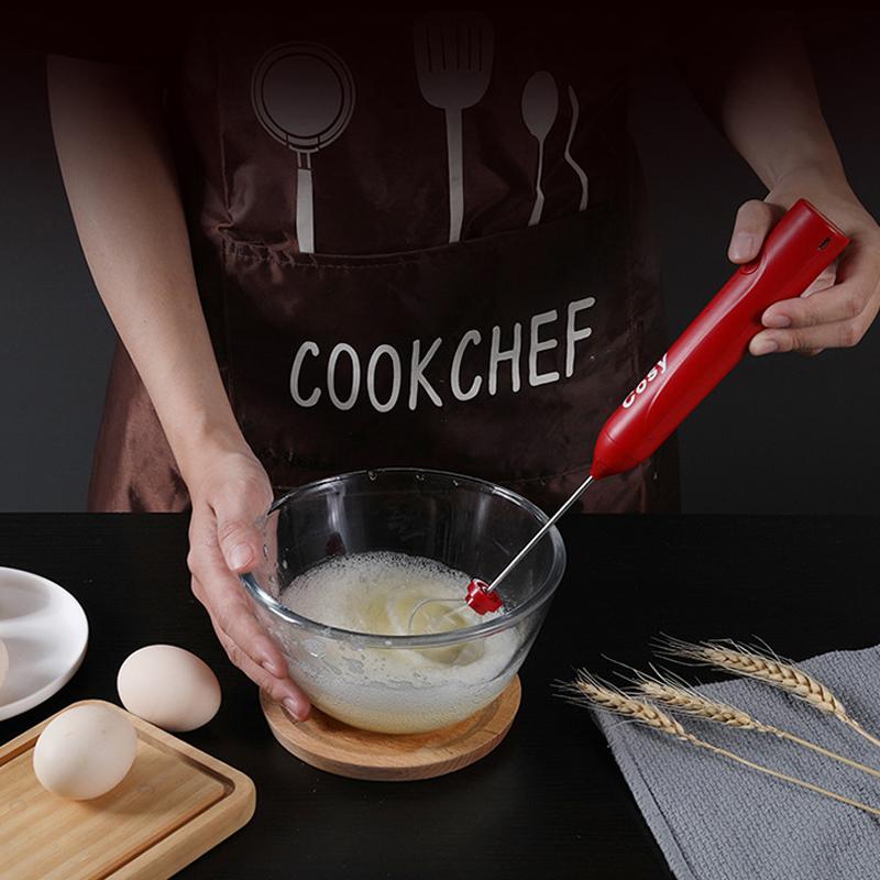 Electric Milk Fr E Beater Kitchen Dri Foamer Whisk Frothy Blend Whisk Mixer Stirrer for Coffee Cappuccino Bubble Maker
