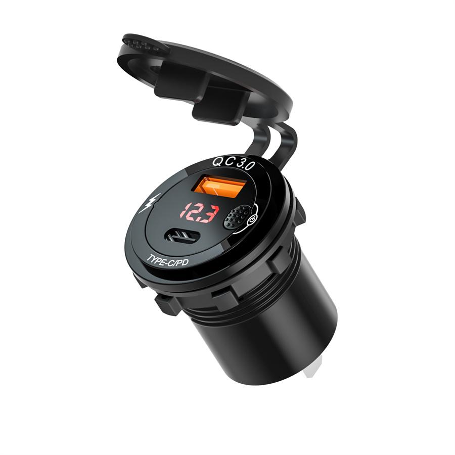 Fast Charge USB+Type-C Charger (60cm Line)