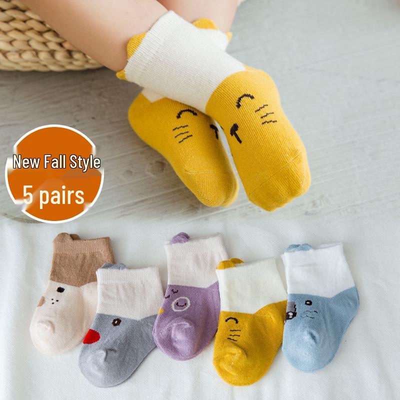 Breathable Newborn Baby Socks for 0-3 Months - Thin, Spring/Summer/Autumn - Boys & Girls