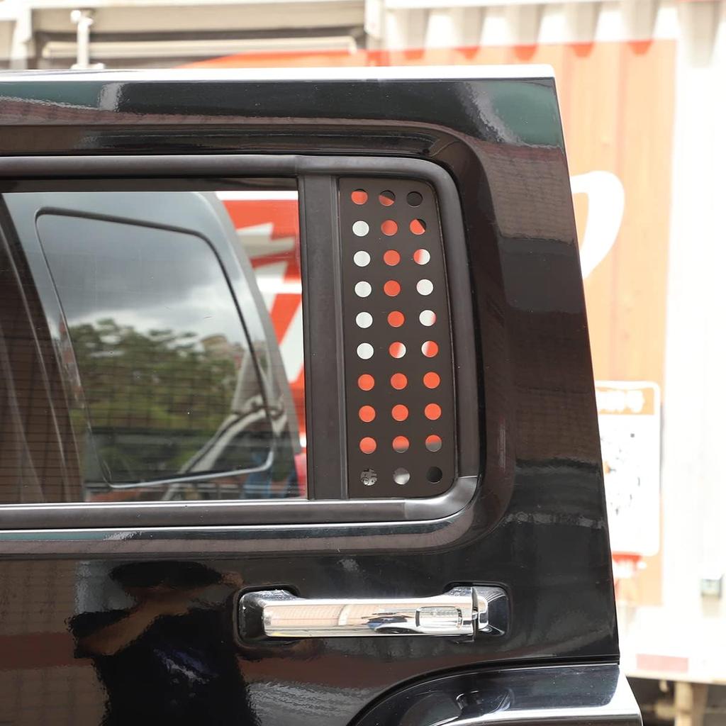 PIUGILH Car Rear Window Glass Panel Cover Decal, Car Rear Window Glass Panel Trim for Hummer H3 2005-2009, 2Pcs (Honeycomb Deco)