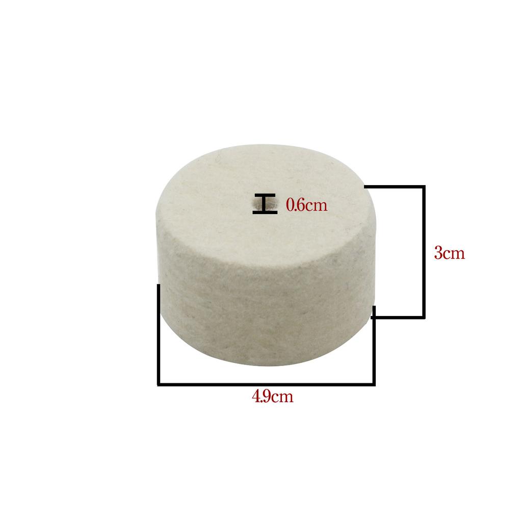IRIN Feltro di Lana Pad Battente per Batteria Bass Jazz per Pedale Cassa Battente Strumento a Percussione Strumenti di Sostituzione Portatili Testa Battente