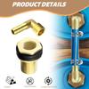 Brass Water Tank Fitting Set Metal Tank Connectors Barrel Fittings Upgrades for Buckets Containers & Irrigation Use