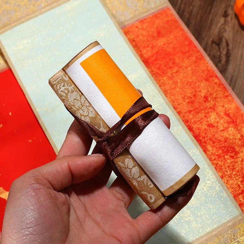 Malerei Zeichenpapier Gekörntes Reispapier Rolle Leer Hängende Rolle Chinesischer Stil Mini Batik Trompetenrolle Handarbeiten