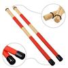Vaorwne 1 Pair of Drum Brushes, Retractable Wire Brushes, Drumstick Brushes + 1 Pair of Rod Drum Brush Sticks, Drumstick Set