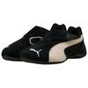 Puma Slipcat Retro Racing Embroidery Comfortable Lifestyle Casual Shoes Unisex Casual Shoes Black White 406357-03