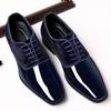 New Patent Leather Shiny Pointed Toe Men's Shoes Men's Formal Wear Business Leather Shoes Men's Large Size British All-match Shoes Men's