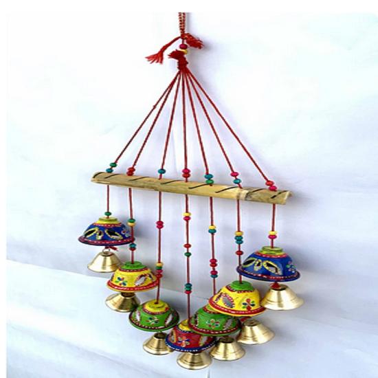 

@ Metal Bell Hanging Assorted Design For Home Decor 215Gm Zr-3041-60%Off