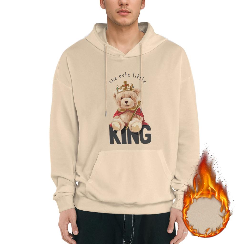 1 Pack Men’s Soft Fleece Pullover Hoodie Warm Hooded Sweatshirt Casual Winter Daily Streetwear Relaxed Style M-3XL