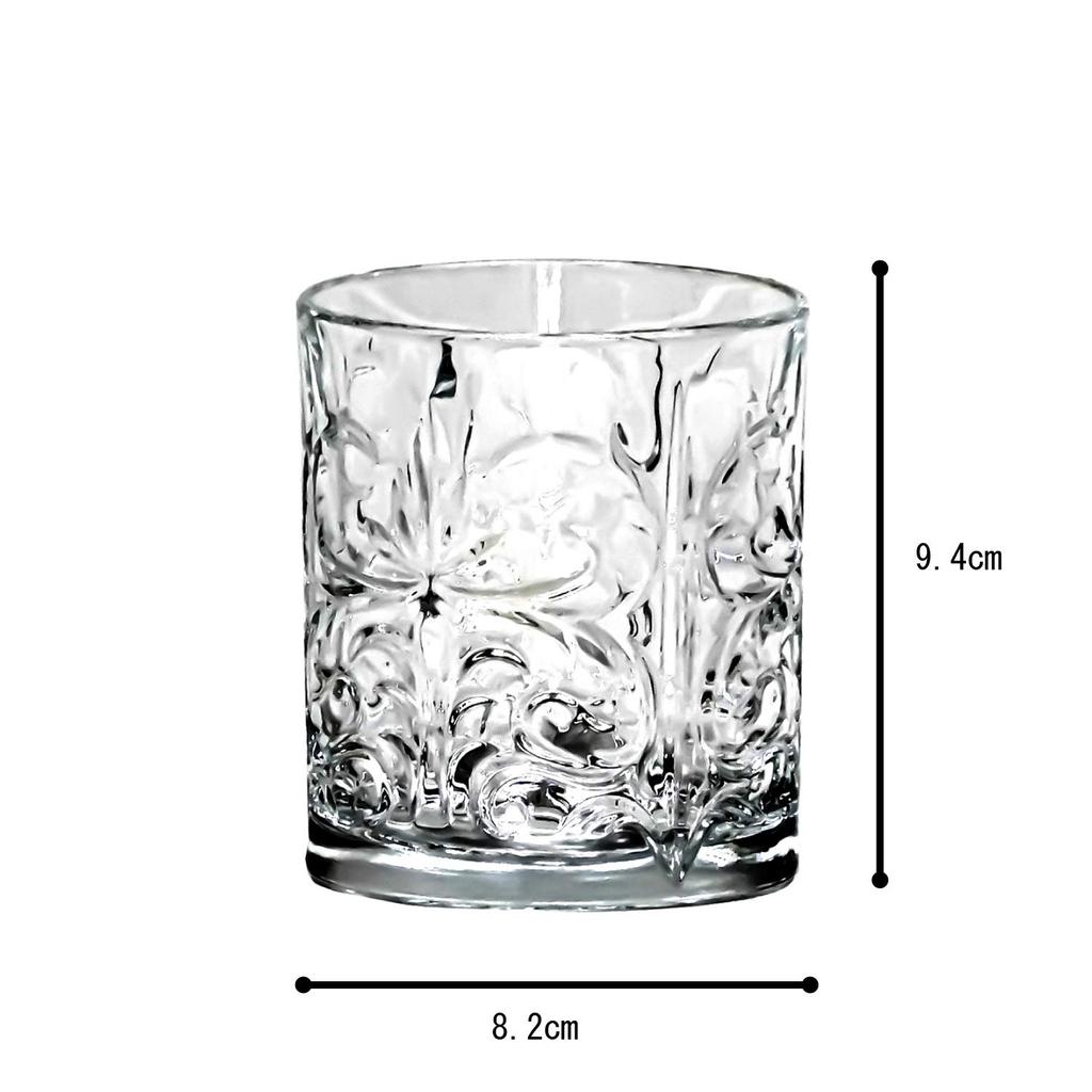 TAMAKI RCR Rocks Glass, TATTOO, Diameter 8.2cm X Height 9.4cm, 310ml, Made In Italy, Clear, T-932018
