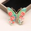 Crystal Rhinestones Butterfly Brooch Fashionable Evening Wear Lapel Pin Clothing Accessories Social Event Jewelry