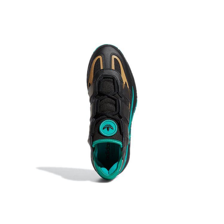 Adidas Originals Niteball 1.0 Wygodne Wszechstronne Amortyzujące Antypoślizgowe Trwałe Niskie Buty Casualowe Trampki Unisex Czarno-Zielone S24142