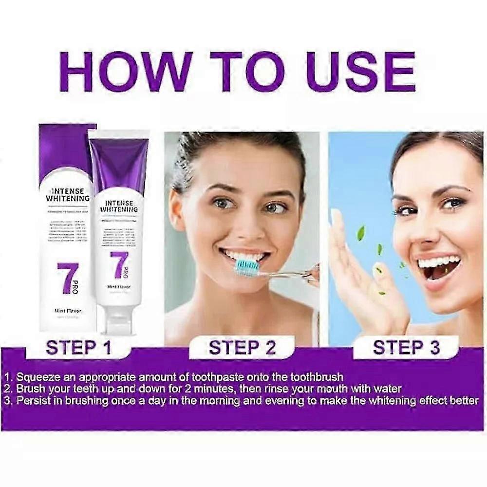7 Pro Strong Whitening Toothpaste, Intense Whitening Toothpaste 7 Pro