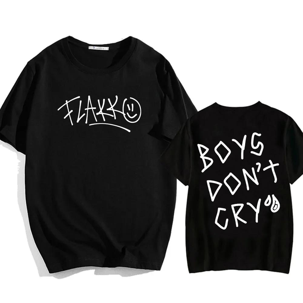 

Rels B Flakk Smile T-shirt Boys Don t Cry Letter Graphic Tee-shirt Cotton Summer Casual Men/Women Shirt Streetwear Ropa De Mujer 4XL