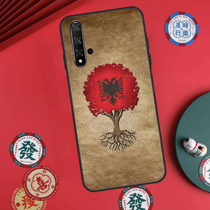 Albania Flag Eagle For Huawei Nova 11 Pro 9 10 SE Y60 Y70 Y90 Y61 Y91 Y72 Y73 12i 11i 8i P20 P30 P40 Lite Case