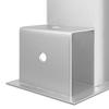 Firewood stacking aid 12 pcs silver 34 x 10 x 15 cm steel