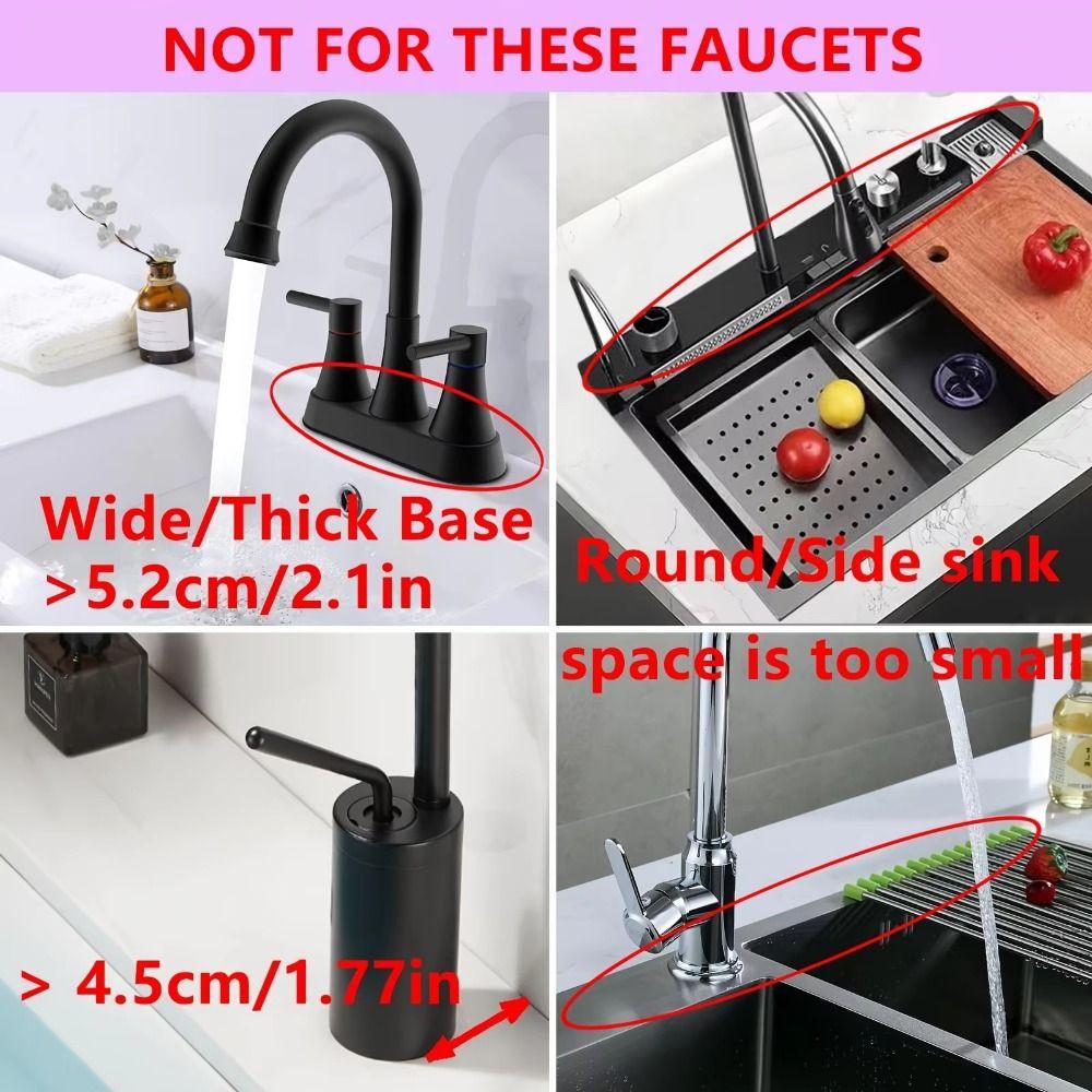 Rectangular Silicone Faucet Mat Non-Slip Sink Splash Guard Countertop Protector Kitchen Sink