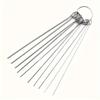 10 Stainless Steel Pins Shower Head Cleaner Set, Multi-Size Shower Head Cleaning Brush for Small Holes, Bathtub/Bathroom Accessories Cleaning Tool