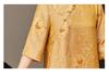 Chinese-Style Summer Mid-Sleeve Top for Middle-Aged and Elderly Women