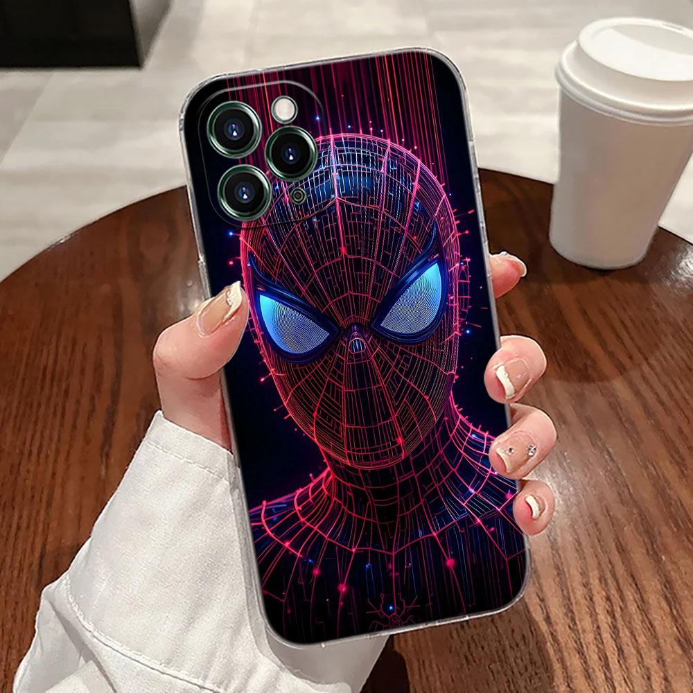 Marvel Heroes Deadpool Hulk Transparent Phone Case For iPhone 17 Pro Max 17E 11 12 13 14 15 16 Pro Max Plus 17 Air 16E 7 X Cover