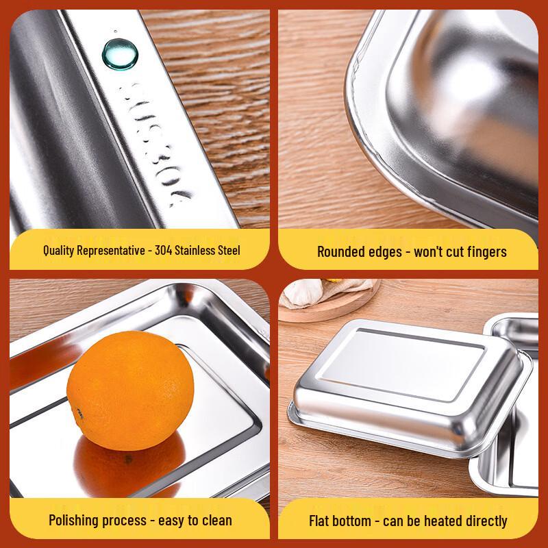OEINGOEING Stainless Steel Rectangular Serving Tray