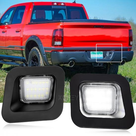 For Dodge RAM 1500 2500 3500 03-18 White License Plate Light Error Free 18 LED