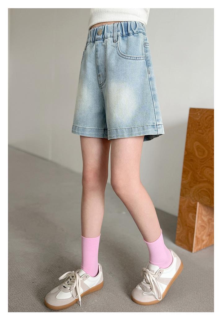 Girls' Denim Shorts Summer Thin 2026 New Style Children's Summer Clothes Stylish and Fashionable Girls' Summer Hot Pants