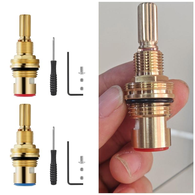 Universal Faucet Diverter Valves Ceramic Cartridge Easy Installation High Efficiency Ceramic Valves for Multiple Fixtures