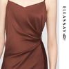 ELLASSAY Draped Waist-Cinching Cami Dress