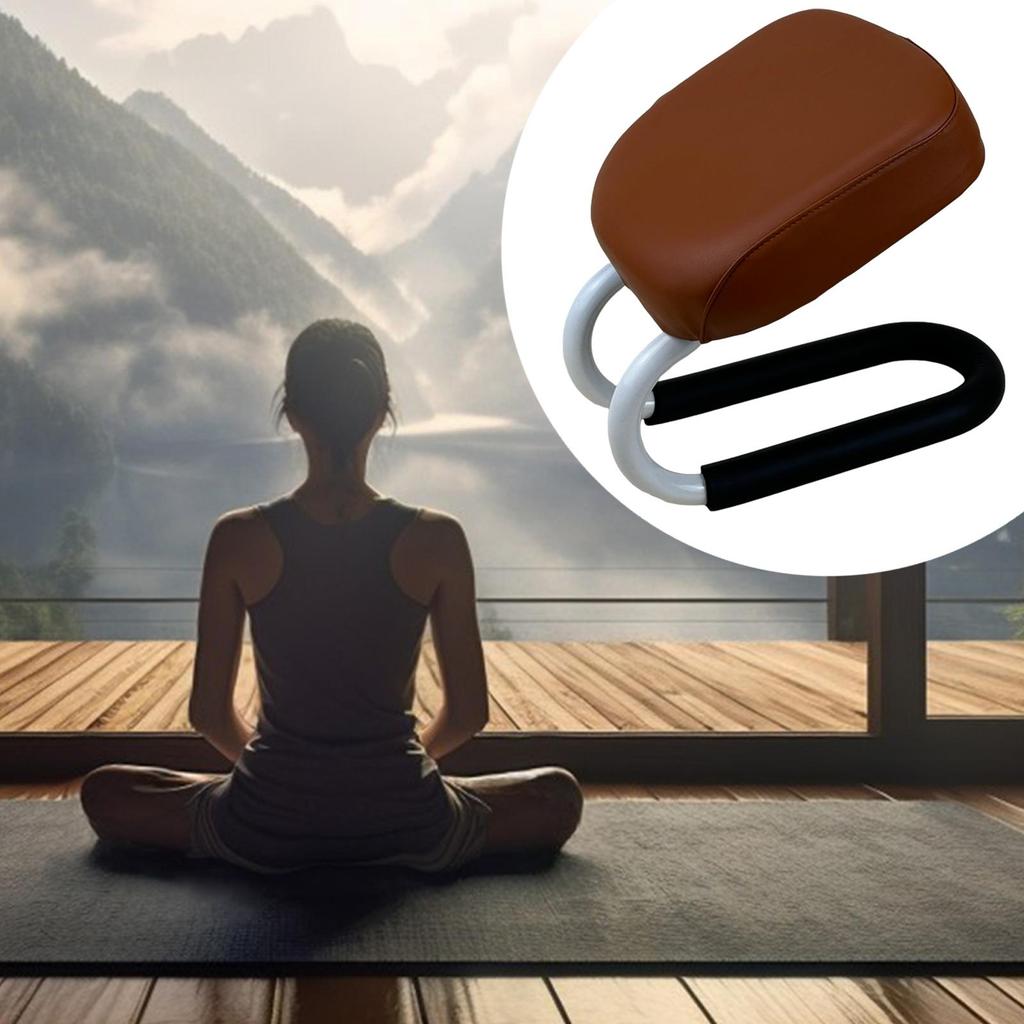 Meditation Bench, Stable Prayer Posture Stool Made of Metal And Synthetic Leather, Suitable